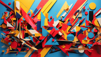 Geometric Shapes in Vibrant Color