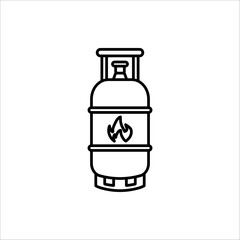 Gas cylinders Icon. Gas cylinders Icon for web design, vector illustration on white background.