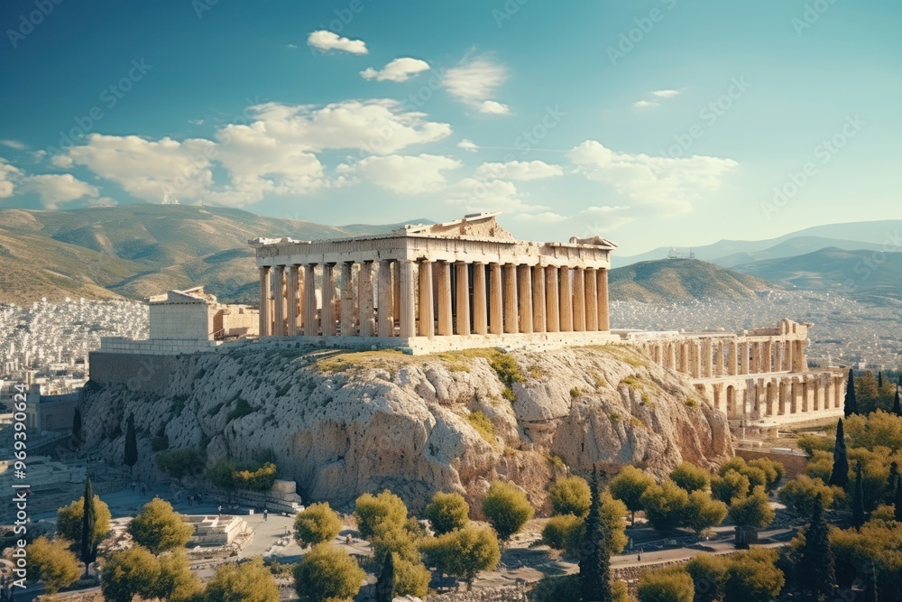 Poster the parthenon architecture