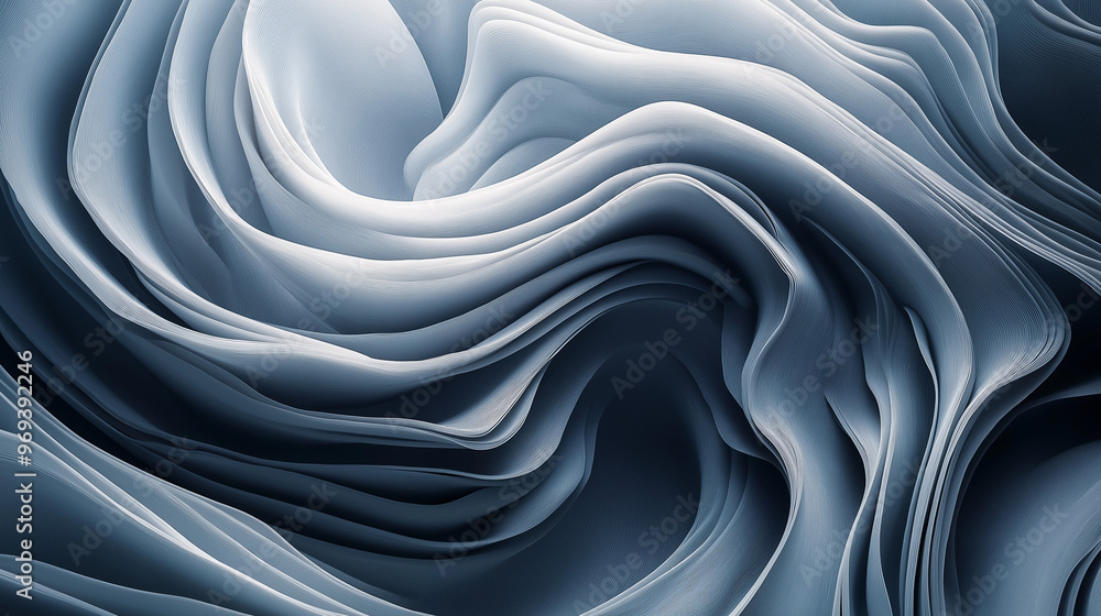 Poster a dynamic and abstract swirl of flowing lines and curves. these lines are intricately intertwined, c