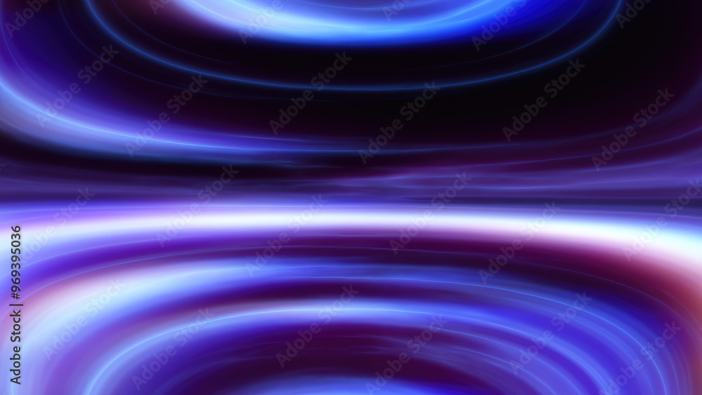 Aufkleber abstract blue and white horizontal lines creating a futuristic, digital flow effect