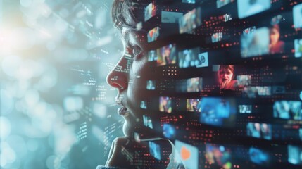 Analyzing social medias impact on mental health and constant online presence. Concept Social Media Impact, Mental Health, Online Presence, Psychological Effects, Technology Addiction