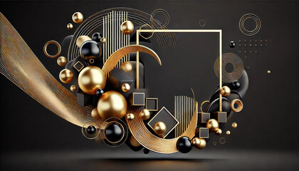 Abstract figures on a dark background.