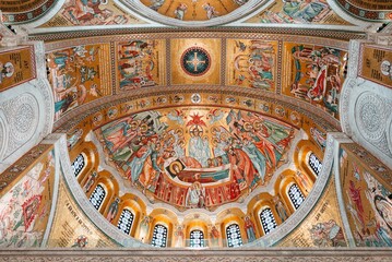 Ceiling mosaics inside the Church of Saint Sava, Belgrade