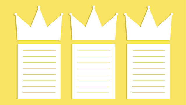 Carta a los reyes magos de oriente. Listas en blanco para que los ni&ntilde;os escriban los regalos que van a pedir a los tres reyes magos en navidad.