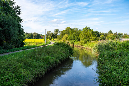 The river Dijle near Wilsele, Belgium