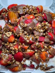 Strawberries with Chocolate and Nuts