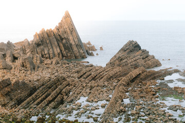 Rocky shore off Hartland Point