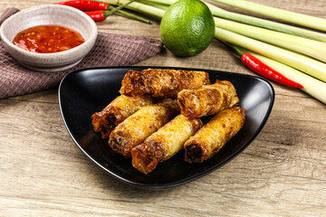 Vietnamese fried stuffed spring roll