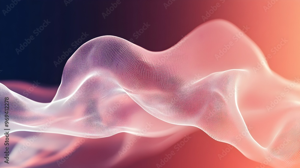 Poster mesmerizing fluid abstract with vibrant color gradient