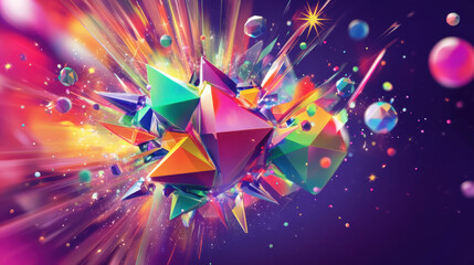 Colorful Geometric Explosion.