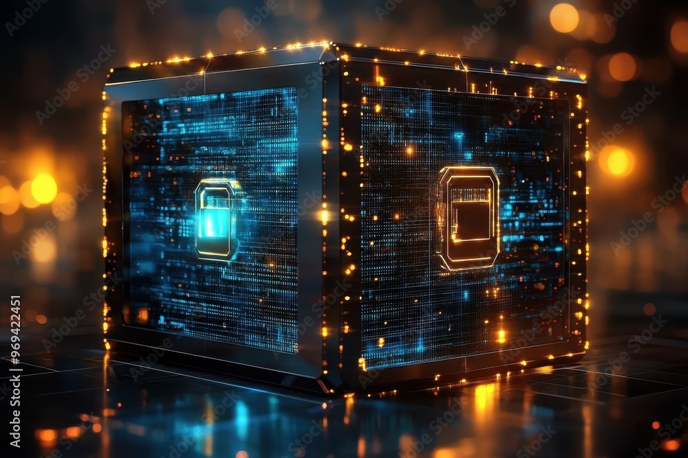 Poster a digital vault with holographic locks symbolizing encrypted trafficking data being cracked open.