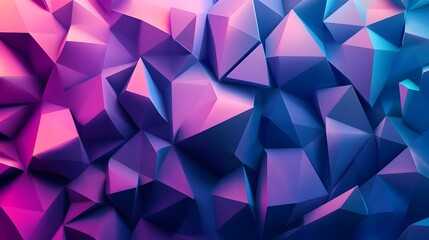 Obraz premium Vibrant Polygonal Abstract Digital Background with Gradient Colors