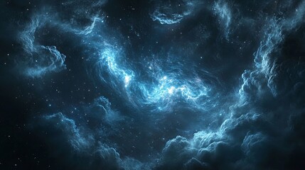 Fototapeta premium A cosmic background with stars and nebulae