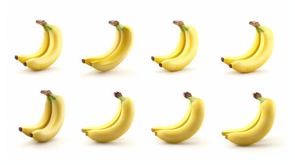 bananas isolated on white background