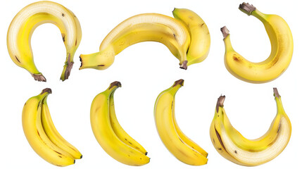 bananas isolated on white background