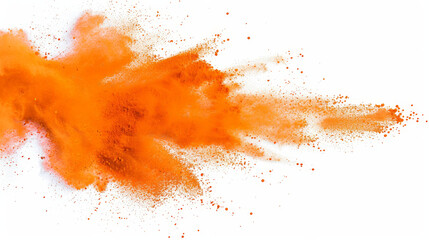bright orange paint color powder explosion