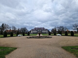 Oranienbaum Castle and Castle Park, Europe, Germany, Saxony-Anhalt in May 2024