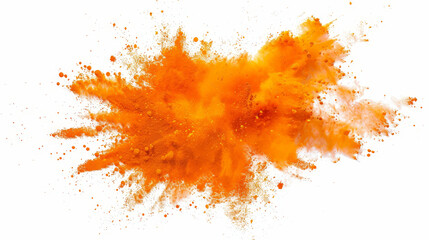 bright orange paint color powder explosion