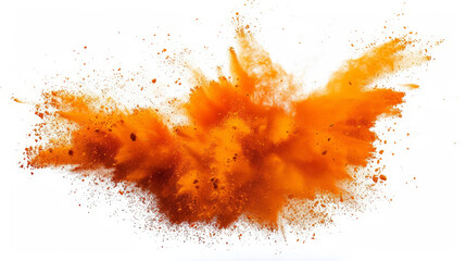 bright orange paint color powder explosion