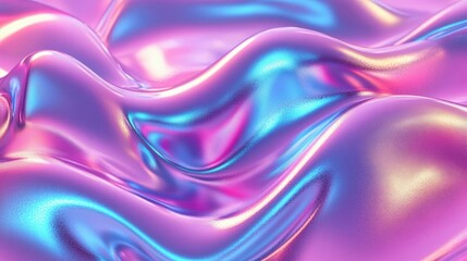 Obraz premium Abstract colorful fabric with a shiny, fluid appearance.