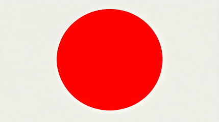 A simple design featuring a red circle on a white background, representing Japan's flag.