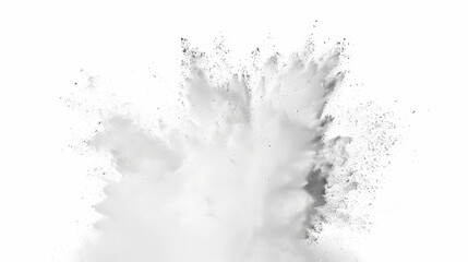 Fototapeta premium bright white paint color powder explosion