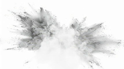 Fototapeta premium bright white paint color powder explosion