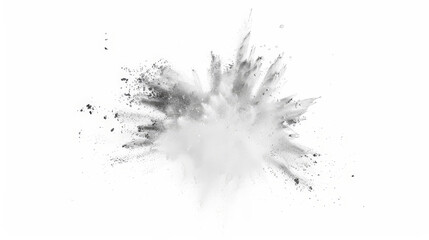 Naklejka premium bright white paint color powder explosion