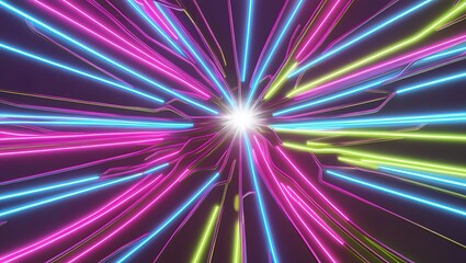 Obraz premium Abstract 3D Network Connection: Futuristic Design of Connected Dots and Lines for Science and Technology Backgrounds, Showcasing Modern Connectivity Patterns