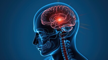 Human Brain Anatomy Illustration