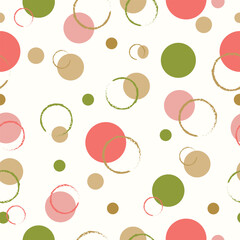 Simply abstract geometric circle seamless pattern  background