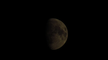 Moon Against Dark Night