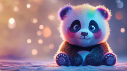 Fototapeta premium Cute Panda Cub.