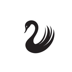 Swan in cartoon, doodle style . Image for t-shirt, web, mobile apps and ui. Isolated 2d vector illustration in logo, icon, sketch style, Eps 10, black and white. AI Generative