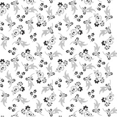 Flower Design Pattern For background, texture, tile, fabric.
