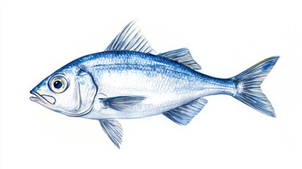 Obraz premium Watercolor Fish Illustration.