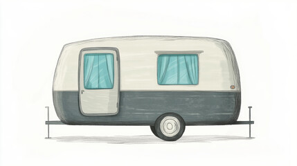 Naklejka premium Vintage Campervan.