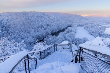 Nine Mills Viewpoint near Hnanice, NP Podyji, Southern Moravia, Czech Republic