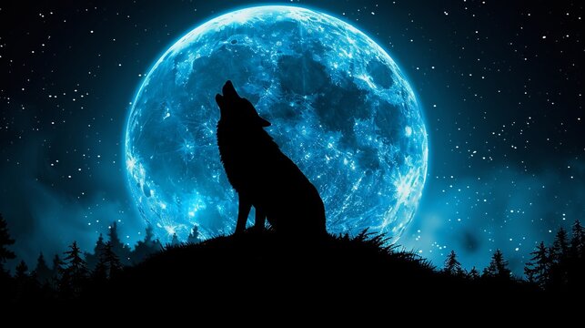 Wolf Howl Moon Images – Browse 72,259 Stock Photos, Vectors