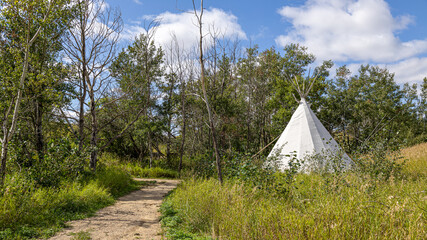 Tipi at Wanuskewin Heritage Park in Saskatoon