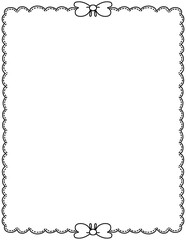 cute bow border
