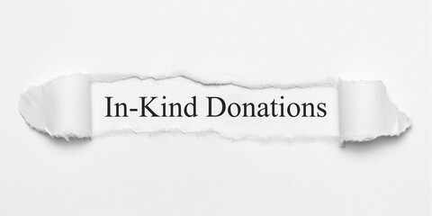 In-Kind Donations	
