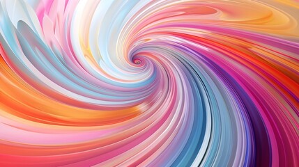Obraz premium A mesmerizing swirl of vibrant colors, creating a kaleidoscopic and hypnotic visual experience. The intricate patterns and intense hues evoke a sense of wonder and excitement.