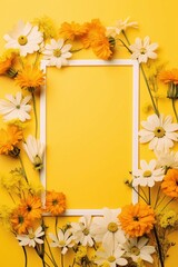 autumn background with yellow leaves