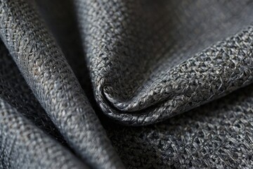 Gray fabric close up
