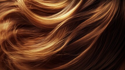 Luxurious Layers. Glossy, Flowing Hair Texture