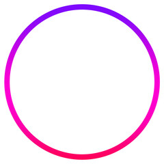 Gradient circle for instagram exclusive content element png file transparent background