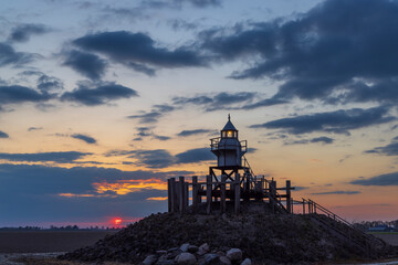 Blokzijl lighthouse, Flevoland, The Netherlands