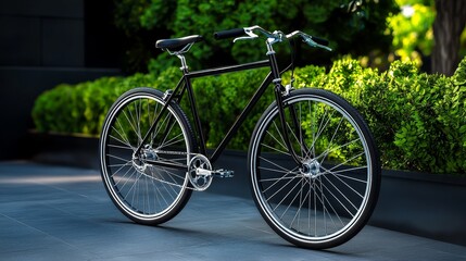 Fototapeta premium Detailed black and white vintage bicycle with intricate details, line art, empty coloring book page, high-quality, retro, cycling::1 classic design, nostalgic charm, timeless elegance, vintage